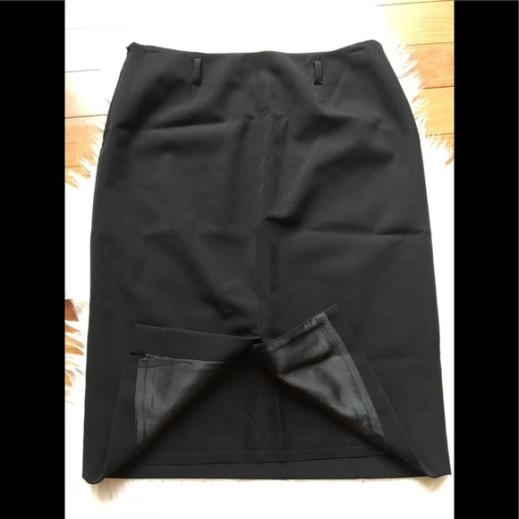 W.Prada Wool Pencil Black Skirt 40/4 - Picture 6 of 8